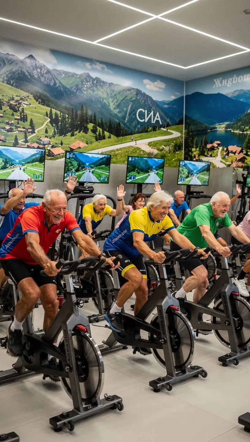 Сцена от виртуален клас, където участниците следват инструкциите на екрана.